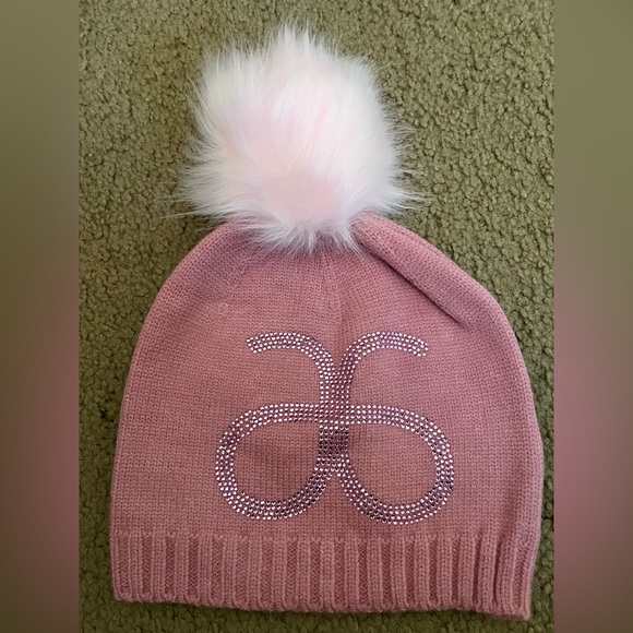 Arbonne pink knit beanie - Picture 1 of 3